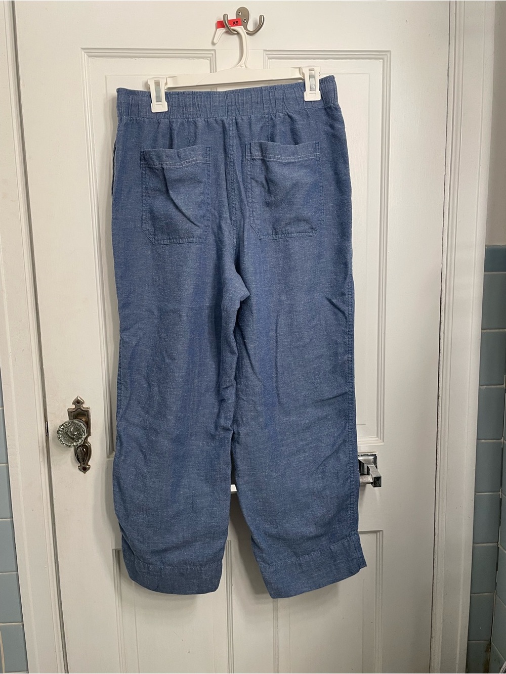 Talbots Blue Drawstring Cargo Pants - Picture 2 of 4